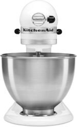 KitchenAid Classic Series 4.5 Quart Tilt-Head Stand Mixer K45SS, White - Image 3