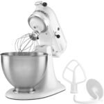 KitchenAid Classic Series 4.5 Quart Tilt-Head Stand Mixer K45SS, White - Image 4