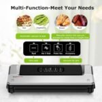 Bonsenkitchen Vacuum Sealer Machine with 40 Bags | Compact Food Sealer for Kitchen Storage & Meal Prep | Multiple Modes​​ | External Vacuum System, Silver​​ - Image 3
