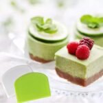 ALLTOP Bowl Spatula & Bench Scraper,Flexible Plastic Multipurpose Kitchen Pastry Cutter Tool,Food Scrappers for Bread Dough Baking Cake Fondant Icing,Set of 2 Pieces - White,Green - Image 5