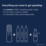 SodaStream Terra Sparkling Water Maker Bundle in Black - includes 3-Pack CO2 and Carbonating Bottle - Image 4