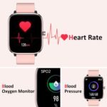 Smartwatch for Women - Call, Fitness Tracker, Heart Rate & Sleep Monitor, 1.69" Touch Screen, Waterproof - For Android & iPhone, Pink - Image 4