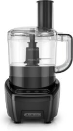 BLACK+DECKER 3-in-1 Easy Assembly 8-Cup Food Processor, Stainless Steel S-Blade, Easy-Clean, Touchpad Controls Black - Image 3