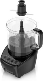 BLACK+DECKER 3-in-1 Easy Assembly 8-Cup Food Processor, Stainless Steel S-Blade, Easy-Clean, Touchpad Controls Black - Image 5