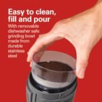 Hamilton Beach Fresh Grind Electric Coffee Grinder for Beans, Spices and More, Stainless Steel Blades, Removable Chamber, Makes up to 12 Cups, Black - Image 3
