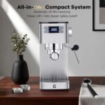 TROPOW Espresso Machine 20 Bar with Milk Frother Steam Wand & Pressure Gauge, Semi-Automatic Cappuccino & Latte Maker for Home or Office, 34oz Removable Water Tank - Image 4