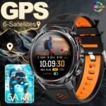 Jooeniok Waterproof Outdoor Smartwatch with 1.46-inch Display, GPS, Led Flashlight, Compass, 540mah Battery, 100+ Sports Modes and Bluetooth Calling for Fitness and Adventure - Image 3