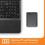 WD 2TB Elements Portable External Hard Drive for Windows, USB 3.2 Gen 1/USB 3.0 for PC & Mac, Plug and Play Ready - WDBU6Y0020BBK-WESN - Image 4
