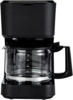 Amazon Basics 5 Cup Drip Coffee Maker, Coffee Machine with Glass Coffee Pot (0.8 Qt), Auto Shut-off, Auto Pause, Removable Filter Basket, Matte Black - Image 5