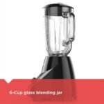 BLACK+DECKER Countertop Blender with 6-Cup Glass Jar, 10-Speed Settings, Black, BL2010BG - Image 5