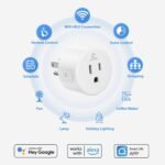 EIGHTREE Smart Plug, WiFi Outlet Works with Alexa & Google Home, Smart Home Socket with Remote Control & Timer Function, 2.4GHz WiFi Only, 4 Packs - Image 3