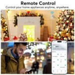 EIGHTREE Smart Plug, WiFi Outlet Works with Alexa & Google Home, Smart Home Socket with Remote Control & Timer Function, 2.4GHz WiFi Only, 4 Packs - Image 4