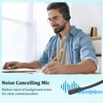 Xintronics Wired Headphones with Mic, USB Headset with Microphone for PC Stereo Computer Headphones for Laptop PC Mac Zoom Teams Call Center Home Office - Image 3