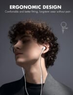 Antool Wired Earbuds,【Ultra Clear Calls & no Noise】 Headphones Earbuds Wired 3.5mm, in-Ear Earphones with Mic, Compatible with iPhone/iPad/Android/Laptop/PC 【2 Pack】 - Image 3