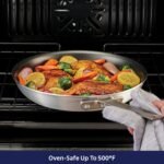 Tramontina Professional 10-Inch Non Stick Frying Pan, Heavy-Gauge Aluminum Skillet with Reinforced Nonstick Coating, Red Handle, Dishwasher and Oven Safe - Image 5