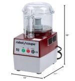 Robot Coupe R2B CLR Commercial Cutter Mixer With 2.9 Liter Clear Polycarbonate Batch Bowl, 1-HP, 120-Volts - Image 3