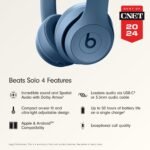 Beats Solo 4 - Wireless On-Ear Bluetooth Headphones, Up to 50-Hour Battery Life, Ultra-Lightweight Comfort, Powerful and Balanced Sound, Apple & Android Compatible - Slate Blue - Image 3