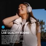 JLab JBuds Lux ANC Wireless Headphones, Mauve, Hybrid Active Noise Cancelling, Customizable Sound, Spatial Audio Compatible, Premium Over-Ear Bluetooth Headset - Image 3