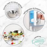 WHYSKO Meal Prep Stainless Steel Mixing Bowl (5-Piece Set) Home, Refrigerator, and Kitchen Food Storage Organizers | Ecofriendly, Heavy Duty, No Lids - Image 4