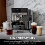 Ninja Luxe Café 3-in-1 Espresso, Drip Coffee and Cold Brew Machine | Integrated Coffee Grinder, Milk Frother, Assisted Tamper & Built-In Espresso Accessory Storage | Stainless Steel | ES601 - Image 4