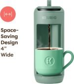 Keurig K-Mini Mate Single Serve K-Cup Pod Coffee Maker, Brews Up to 12 oz Cup, Compact Portable Coffee Machine for Small Spaces, Great for Dorms & Offices, Glamping Green - Image 3