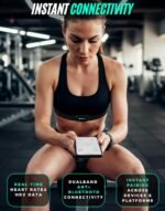 Powr Labs Bluetooth and ANT+ Heart Rate Monitor Chest Strap - All Day Comfort, Easy Connectivity - Compatible with Polar, Garmin, Peloton, Wahoo - Image 3