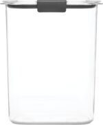 Rubbermaid Brilliance 16-Cup Airtight Food Storage Container with Lid Clear/Grey - optimal for pantry organization flour sugar and food storage - Image 4