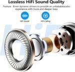 kurdene Wireless Earbuds Bluetooth 5.3 in Ear Buds Light Weight Headphones,Deep Bass Sound,Built in Mics Headset,Clear Calls Earphones for Sports Workout - Image 3