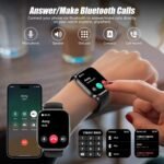 ganopterygon Smart Watch with 2.01" HD Touchscreen, Bluetooth Calls, 120+ Sports Modes, 24/7 Heart Rate & Sleep Monitor, IP67 Waterproof, iOS/Android Compatible Fitness Tracker - Image 3