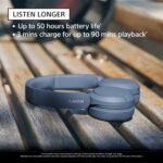 Sony WH-CH520 Wireless Headphones Bluetooth On-Ear Headset with Microphone and up to 50 Hours Battery Life with Quick Charging, Blue - Image 3