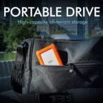LaCie Rugged 5TB Portable External HDD - USB 3.0/2.0 Compatible, Shock/Dust/Rain Resistant for Mac & PC, Orange, Grey - Image 3