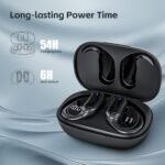 TRAUSI Wireless Earbuds, Bluetooth 5.4 Headphones, True Wireless Stereo Earphones with Noise Cancelling Mic, IPX7 Waterproof, Comfort Fit and Fast Charging Ear Buds (Black) - Image 3