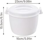 Microwave Rice Cooker, Non-Stick Microwave Steamer, BPA-Free 1.8L or 2.6L Container Perfect for Small Kitchens (2.8L) - Image 3