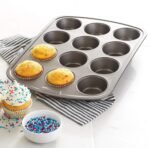 GoodCook Everyday Nonstick Steel Muffin Pan, 12 cup, Gray - Image 4