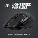 Logitech G502 Lightspeed Wireless Gaming Mouse with Hero 25K Sensor, PowerPlay Compatible, Tunable Weights and Lightsync RGB - Black - Image 3