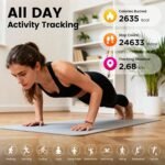 Zyee Syee Fitness Tracker with Sleep Tracking, 24/7 Activity Tracker, Step Tracker, Heart Rate, Blood Oxygen, Stress Management, 5ATM Waterproof, No Subscription Fee for iOS & Android - Image 3