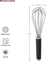 KitchenAid Utility and Flat Whisk Set, Set Of 2, Black - Image 3