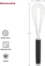 KitchenAid Utility and Flat Whisk Set, Set Of 2, Black - Image 4