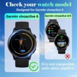 Liuyuxi-4 Pack Screen Protector Compatible With Garmin Vivoactive 6,Soft Flexible TPU With HD Clear Film.Anti Scratch,Bubble Free With Easy Instalation. - Image 3