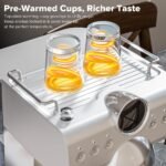Kndko Espresso Machine with Cold Brew, 20 Bar Espresso Maker with Milk Frother, Stainless Steel Coffee Machine with 1.5L Removable Water Tank, Auto Sleep Mode, for Cappuccino, Latte - Image 5