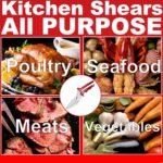 2PCS Set Heavy Duty Poultry Shears & Seafood Scissors, All-Purpose Stainless Steel Kitchen Shears for Chicken, Fish, Meat, Seafood, Dishwasher Safe, Easily Separable - Image 3