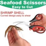 2PCS Set Heavy Duty Poultry Shears & Seafood Scissors, All-Purpose Stainless Steel Kitchen Shears for Chicken, Fish, Meat, Seafood, Dishwasher Safe, Easily Separable - Image 5