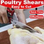 2PCS Set Heavy Duty Poultry Shears & Seafood Scissors, All-Purpose Stainless Steel Kitchen Shears for Chicken, Fish, Meat, Seafood, Dishwasher Safe, Easily Separable - Image 6