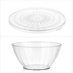 MOLIGOU 5 Pack Extra Large Mixing Bowls with Lids Set, Plastic Nesting Bowls for Meal Prep, Baking, Serving, 7.2/4.7/2.9/1.8/0.9 qt - Image 4