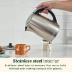 Cuisinart PerfecTemp 1.7-Liter Electric Kettle, Cordless Electric Tea Kettle, 1500W for Fast Heat-Up, 6 Preset Temperatures, 30-Minute Keep Warm, Stay Cool Nonslip Handle, CPK-17P1 - Image 4