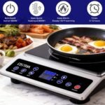 OSTBA 1800W Commercial Induction Cooktop, 10" Heating Coil Countertop Induction Burner, 10 Power Levels & 120–460°F Temperature Control, 12H Timer, Keep Warm, ETL Certified - Image 3