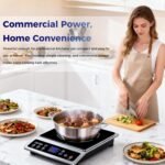 OSTBA 1800W Commercial Induction Cooktop, 10" Heating Coil Countertop Induction Burner, 10 Power Levels & 120–460°F Temperature Control, 12H Timer, Keep Warm, ETL Certified - Image 6