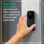 Blink Video Doorbell (newest model) – Head-to-toe HD view, two-year battery life, and simple setup. Required Sync Module not included – Add-On (Black) - Image 4