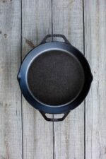 Lodge 12 Inch Pre-Seasoned Cast Iron Skillet - Dual Assist Handles - Use in the Oven, on the Stove, on the Grill, or Over a Campfire - Black - Image 3