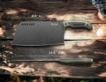 ODERFUN 8 Inch Meat Cleaver - Rust-Resistant Full-Tang Steel, G10 Non-Slip Handle - Professional Bone Cutting Knife for Outdoor Cooking & Butcher Use with Gift Box - Knife For Men - Image 5
